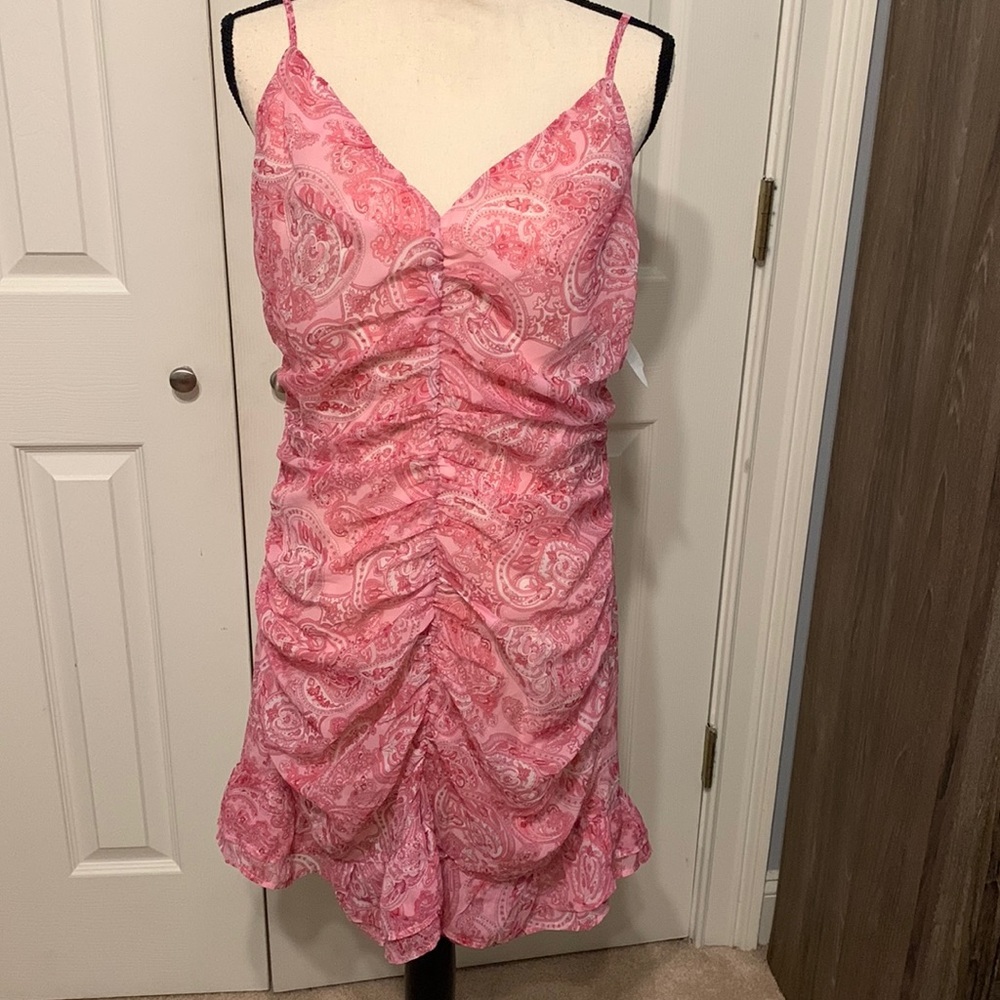 NSR Pink Paisley Dress